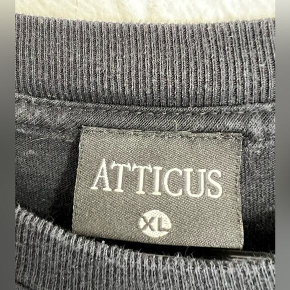 Vtg Authentic ATTICUS Brand Black T-shirt Sz XL Blink 182 * RARE! Pop Punk🔥 - Picture 3 of 6